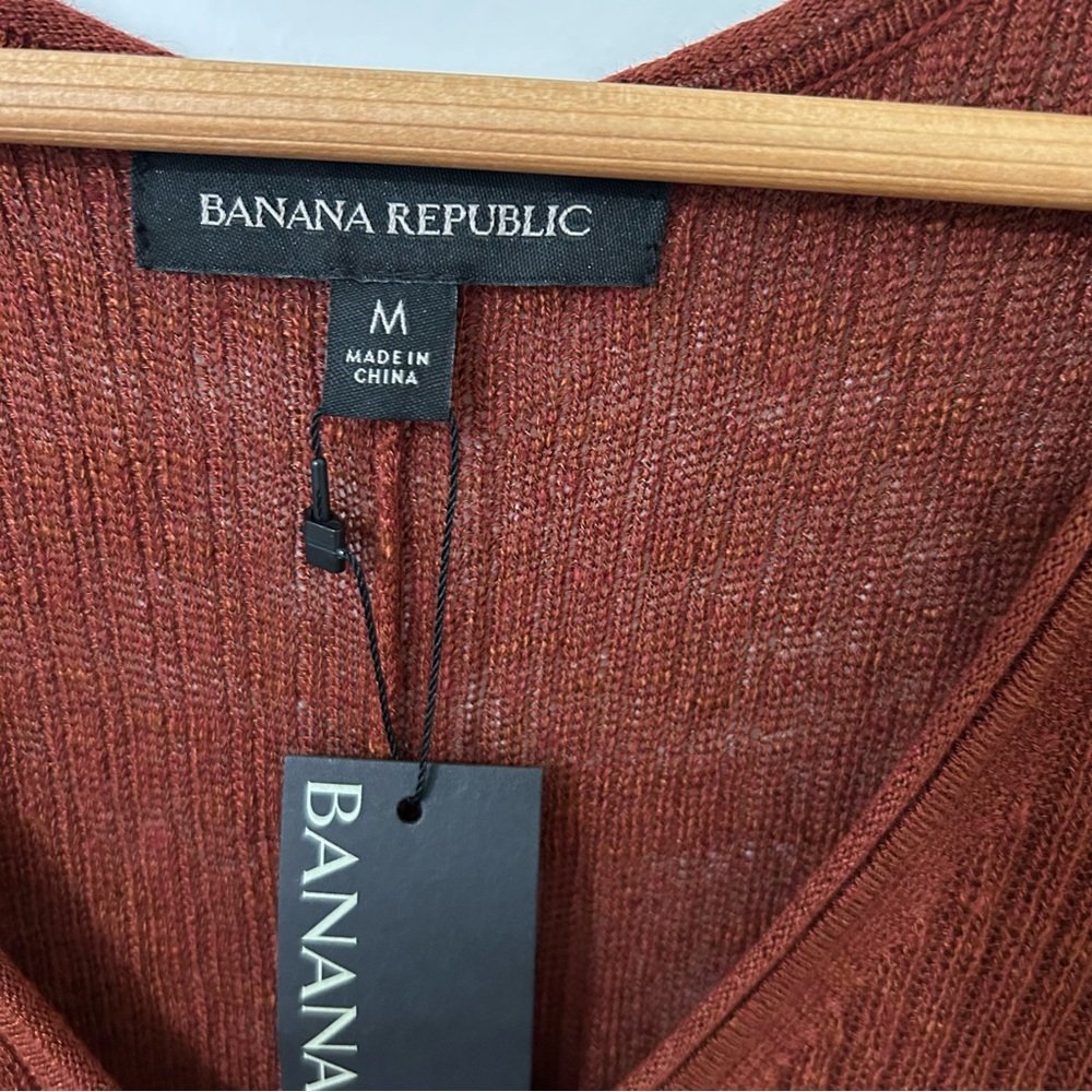 Banana Republic | Copper Brown Sleeveless Maxi Dress | Size Medium NWT - Picture 2 of 3